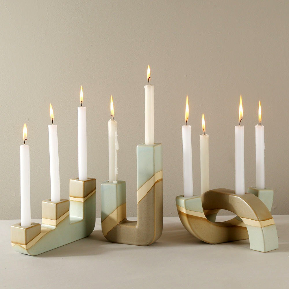 Thise™ Nordic 4-Piece Taper Candleholder Set