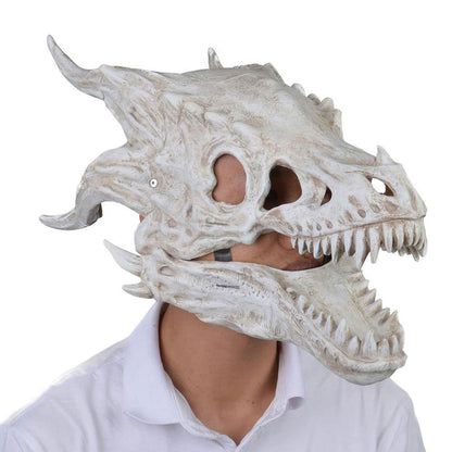 JurassicJaws™ Realistic Halloween Dinosaur Skull Mask with Movable Mouth