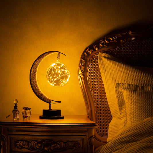 TwinkleTree | Crescent Moon Fairylight Lamp