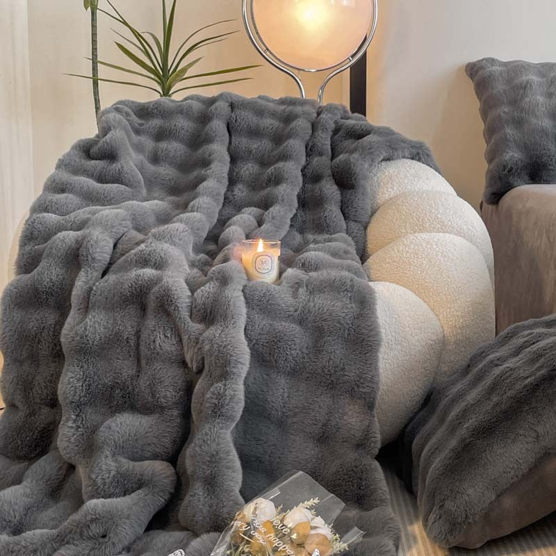 Chinchilla fur online blanket